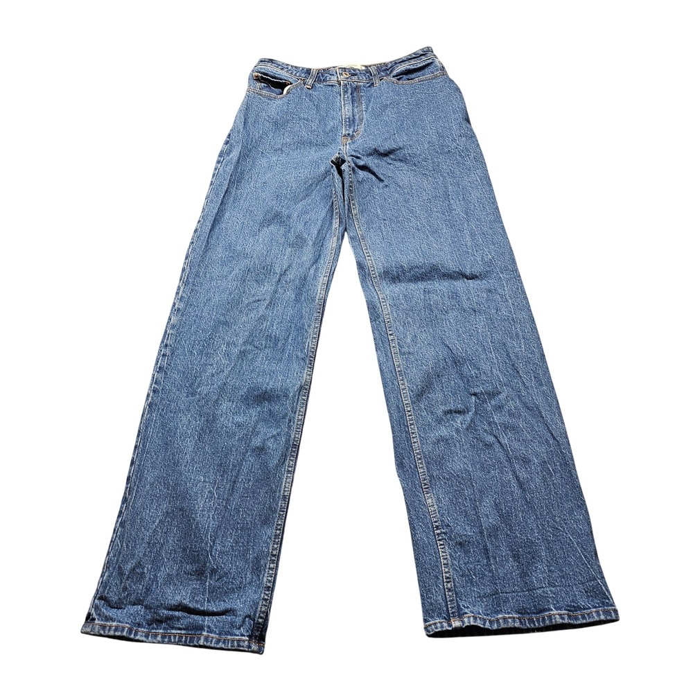 Abercrombie & Fitch 90s Relaxed Jean Curve Love Womens 31/12 Blue High Rise